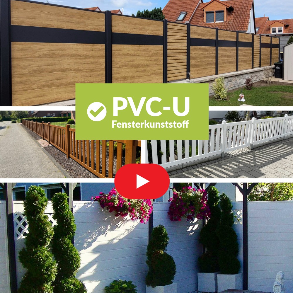 WPC Zaun Sichtschutz im Garten