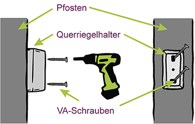 querriegel-anbringen