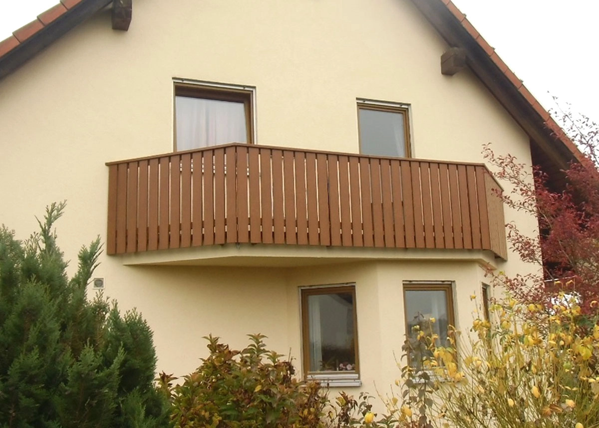 Balkongelnder Wpc Holzoptik