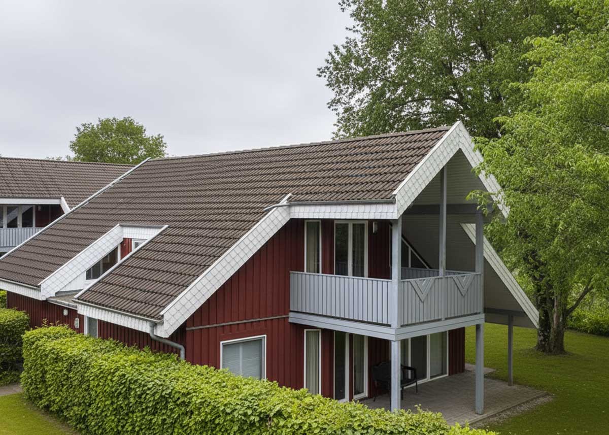 Balkongeländer in Silbergrau mit Zierelement – moderner Akzent für klassische Architektur