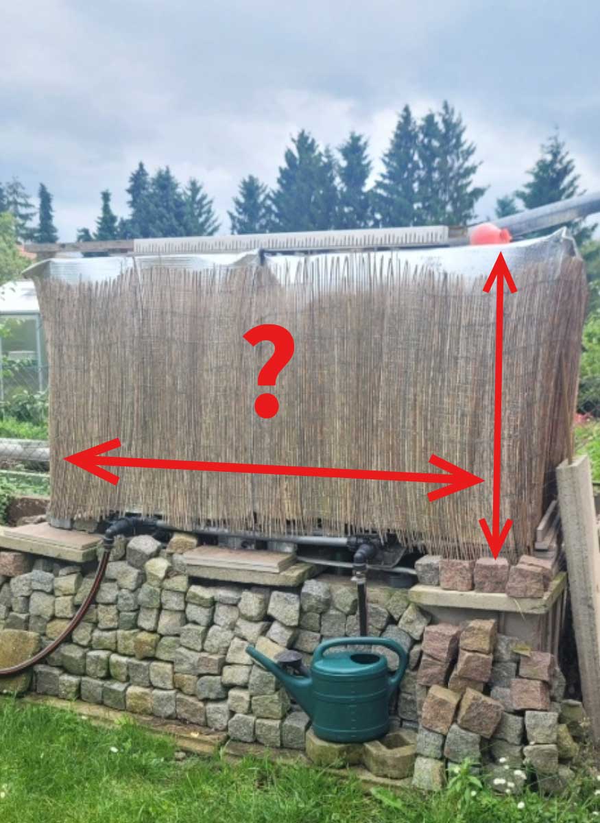 DIY IBC Container Regenfass Verkleidung