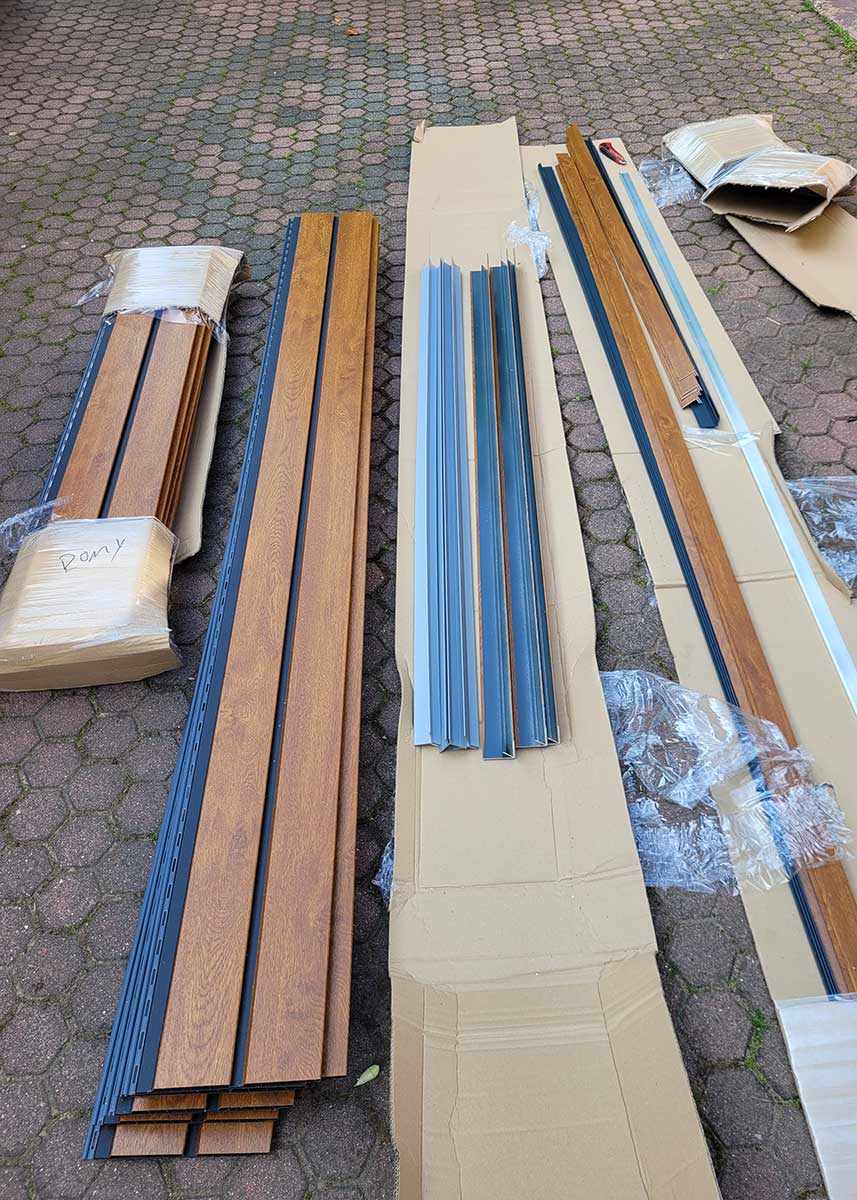 DIY IBC Container Regenfass Verkleidung Material Rhombus-Paneele aus Fensterkunststoff