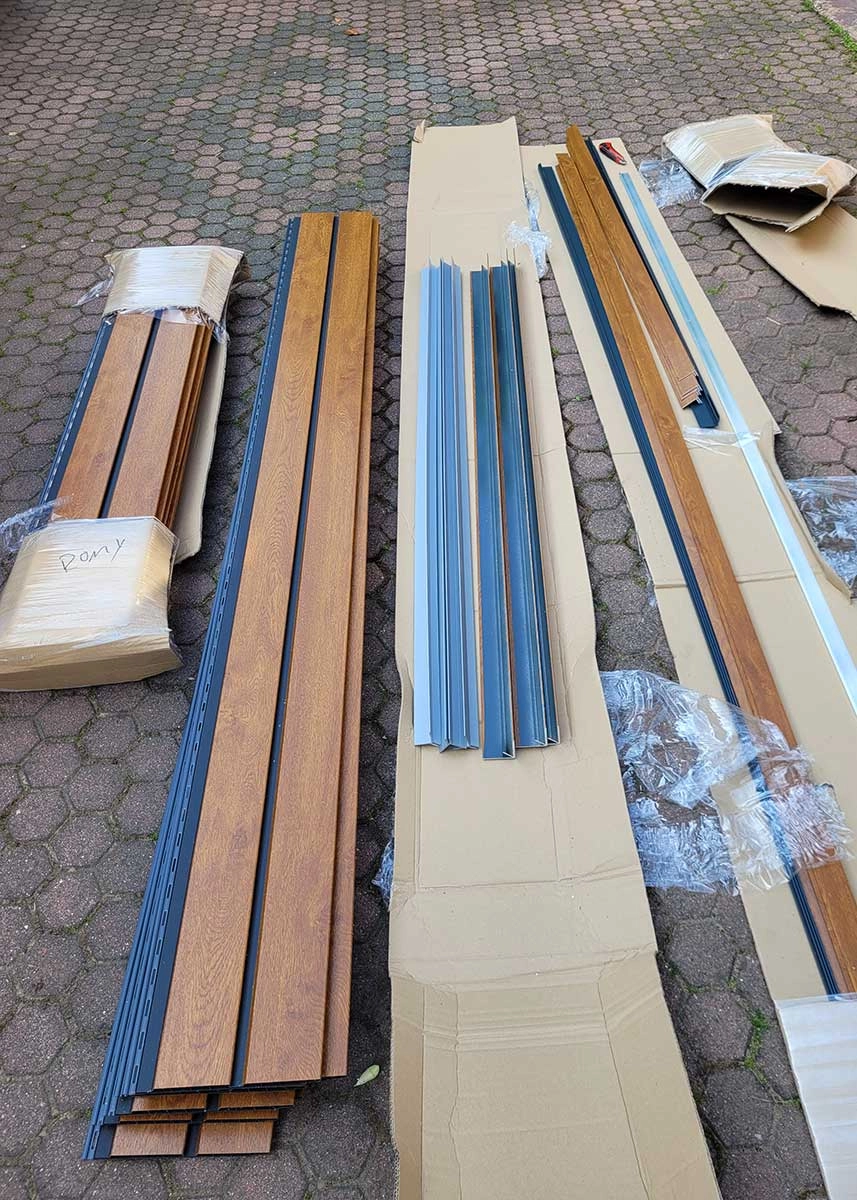 IBC-Container verkleiden - DIY mit Rhombuspaneele