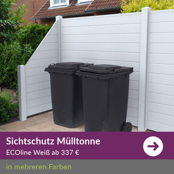 Versteck Verkleidung Mülltonne Abfallbehälter Mülltonnesichtschutz