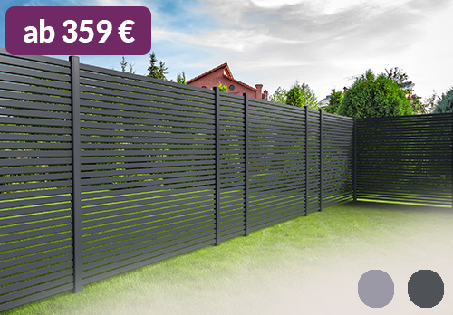 Basicline Rhombus Sichtschutz in Anthrazit aus Aluminium