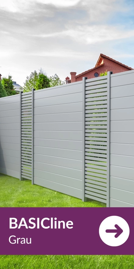 Sichtschutzmatte Aus PVC – 70 M X 19 Cm, 450 G/m², Hellgrau, Mit 70 Clips Für Zaunmontage