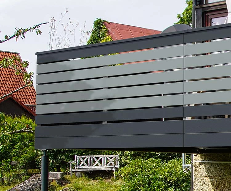AEREY Balkon Sichtschutz, 80 Cm X 6,5 M, Hellgrau – Zaunblende Für Balkon & Terrasse | Wind- Und Blickschutz