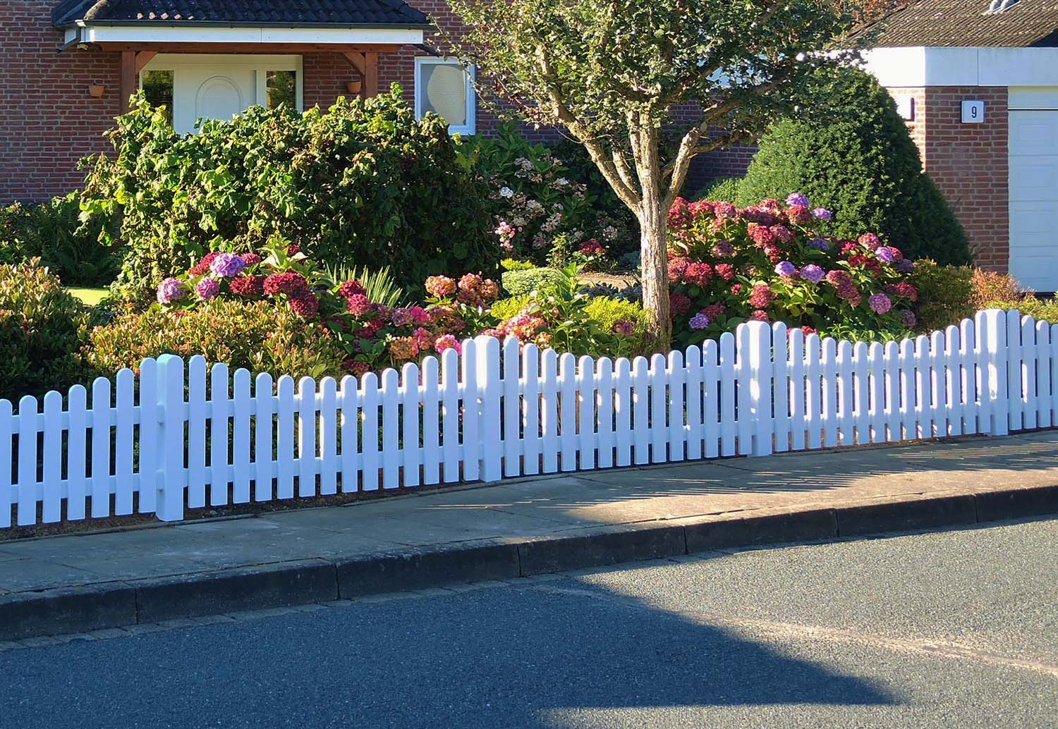 Gartenzaun Friesenzaun in Weiß | Idee