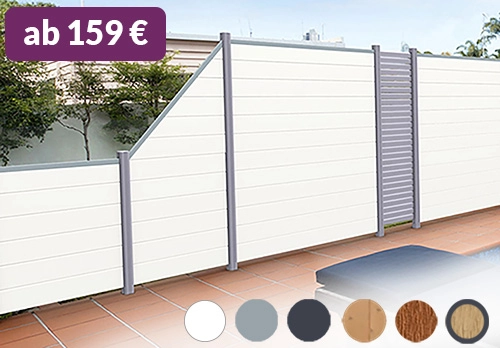 Hier Sichtschutz aus Aluminium online Kaufen