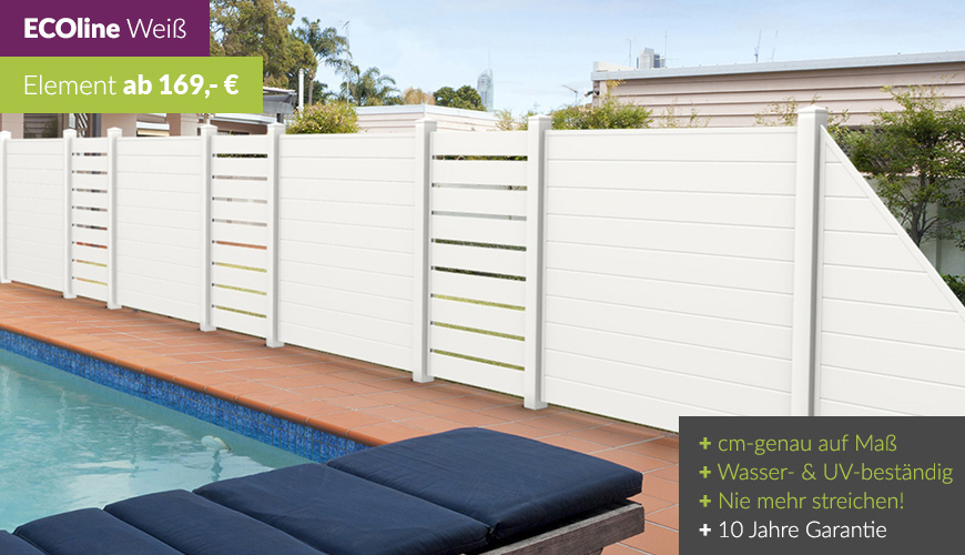 Sichtschutz für Pools | Sichtschutzzaun-shop.de