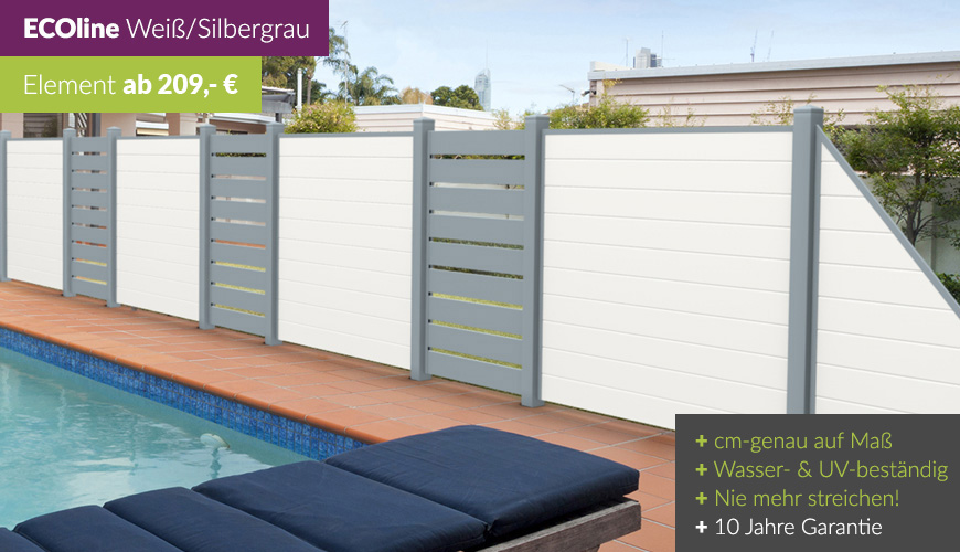 sichtschutz am pool, sichtschutz für pools | sichtschutzzaun-shop.de, Design ideen
