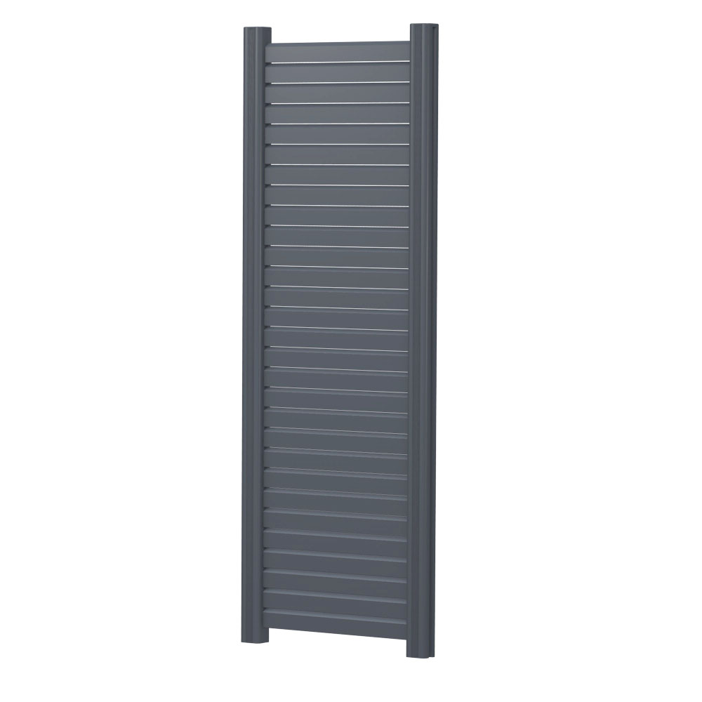 BASICline Sichtschutzelement Rhombus in Anthrazit aus Aluminium