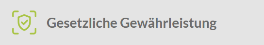 Gesetzliche Gewährleistung