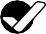 ✓