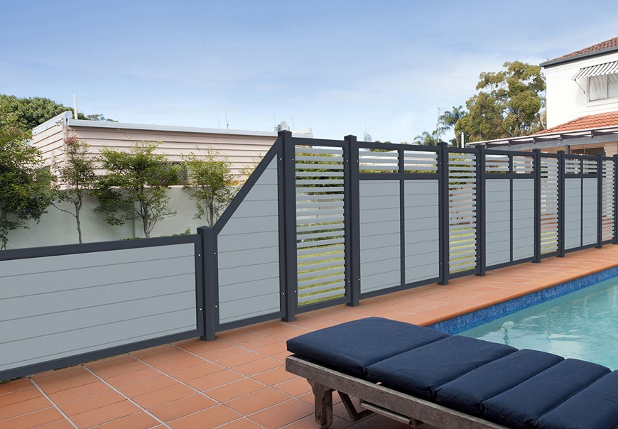 Terrassensichtschutz Kunststoff Terrasse grau Terrassensichtschutz Kunststoff Terrasse grau