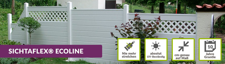 Sichtschutz ECOline Weiß