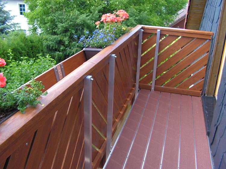 Golden Oak (Profile) Balkonbrett Kunststoff Golden Oak