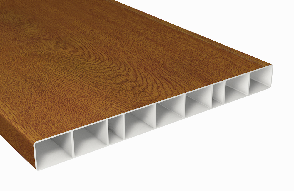 Golden Oak (Profile) Balkonbrett Kunststoff Golden Oak