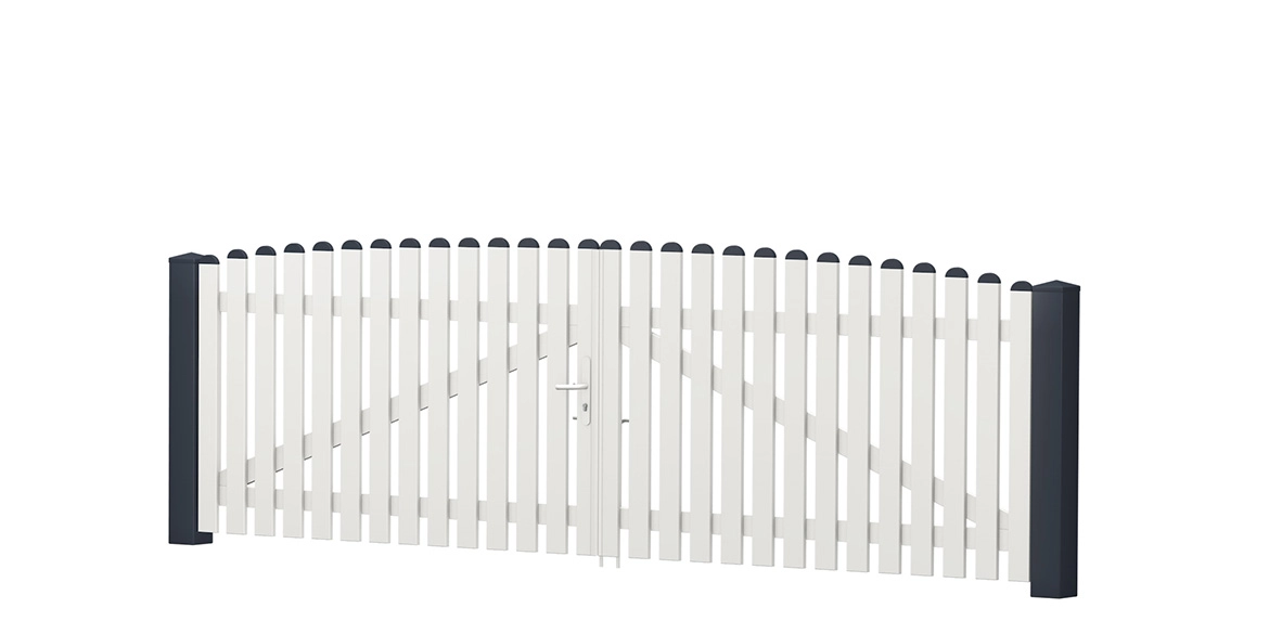 FairGarden® Gartentor Oberbogen auf Maß zweifarbig