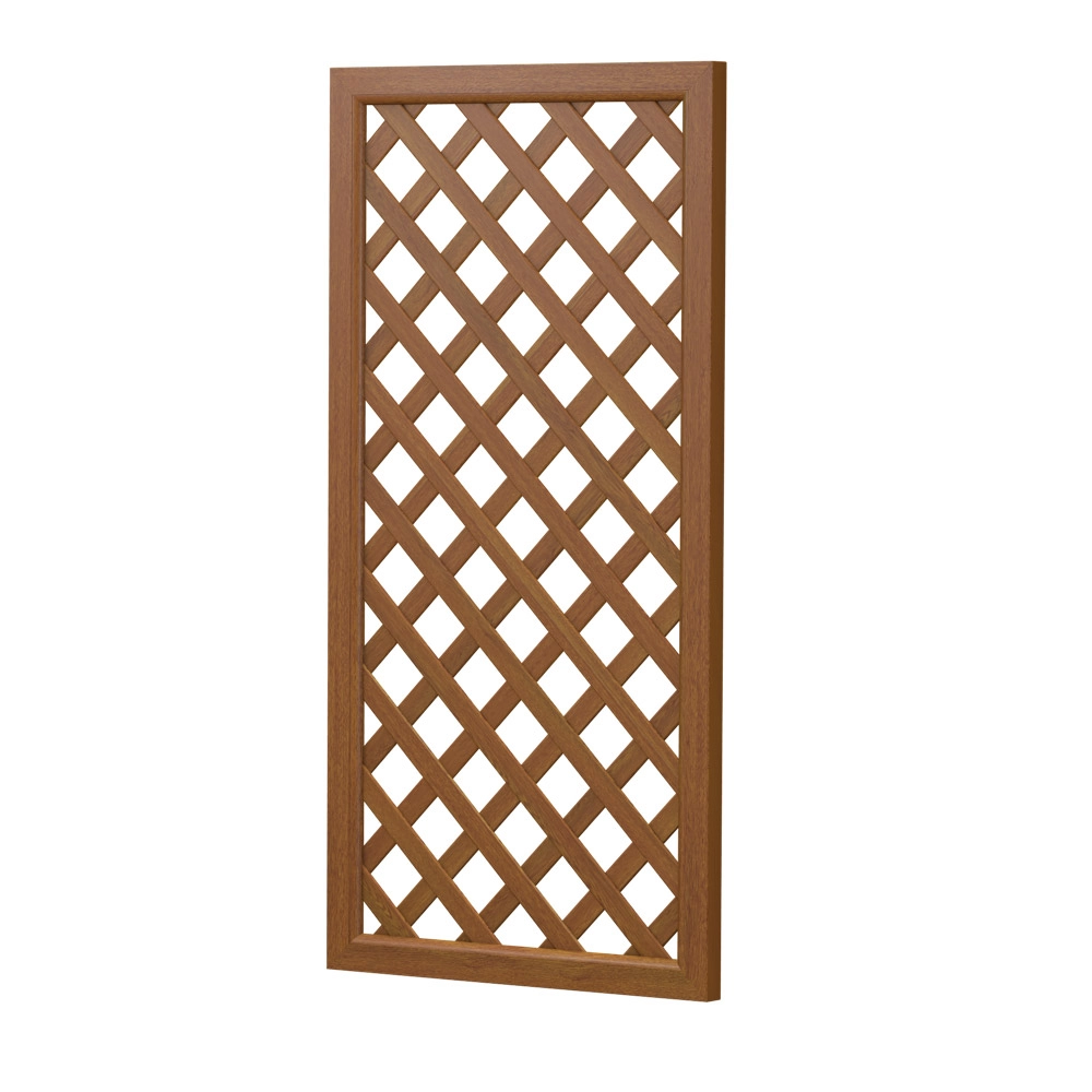 SICHTAFLEX® Gerade 1/2 Element Rankgitter komplett Golden Oak