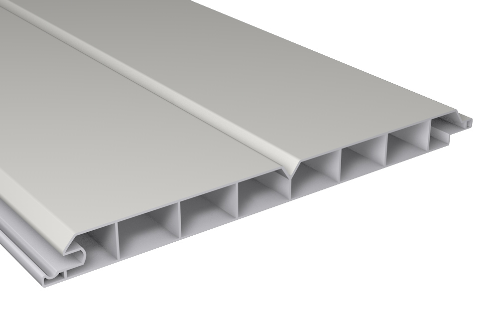 PVC Außenpaneele : Außenverkleidung Kunststoff Weiß - PVC Paneel B200xT17