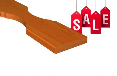 Balkonbrett Kunststoff Vollschaum 120x20mm Golden Oak