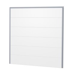 Sichtschutz Ecoline Kunststoff 180cm dicht Silbergrau-Weiß XL