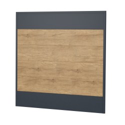 Sichtschutz Ecoline Kunststoff 180cm dicht Anthrazit-Desert Oak XL