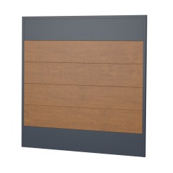 Sichtschutz Ecoline Kunststoff 180cm dicht Anthrazit-Golden Oak XL