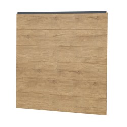 Sichtschutzzaun Kunststoff Bausatz Basicline XL Desert Oak Anthrazit