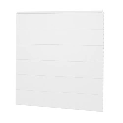 Sichtschutzzaun Kunststoff Bausatz Basicline XL Weiß