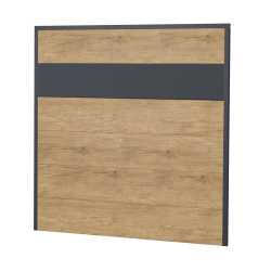 Sichtschutz Ecoline Kunststoff 180cm dicht Anthrazit-Desert Oak XL