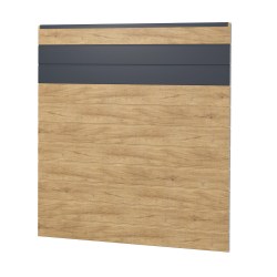 Sichtschutzzaun Kunststoff Bausatz Basicline Desert Oak Anthrazit