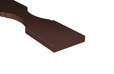 Balkonbrett Kunststoff Vollschaum 120x20mm Terrabraun