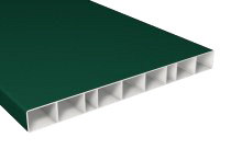 Balkonbrett Kunststoff Hohlkammerprofil 200x20mm Moosgrün