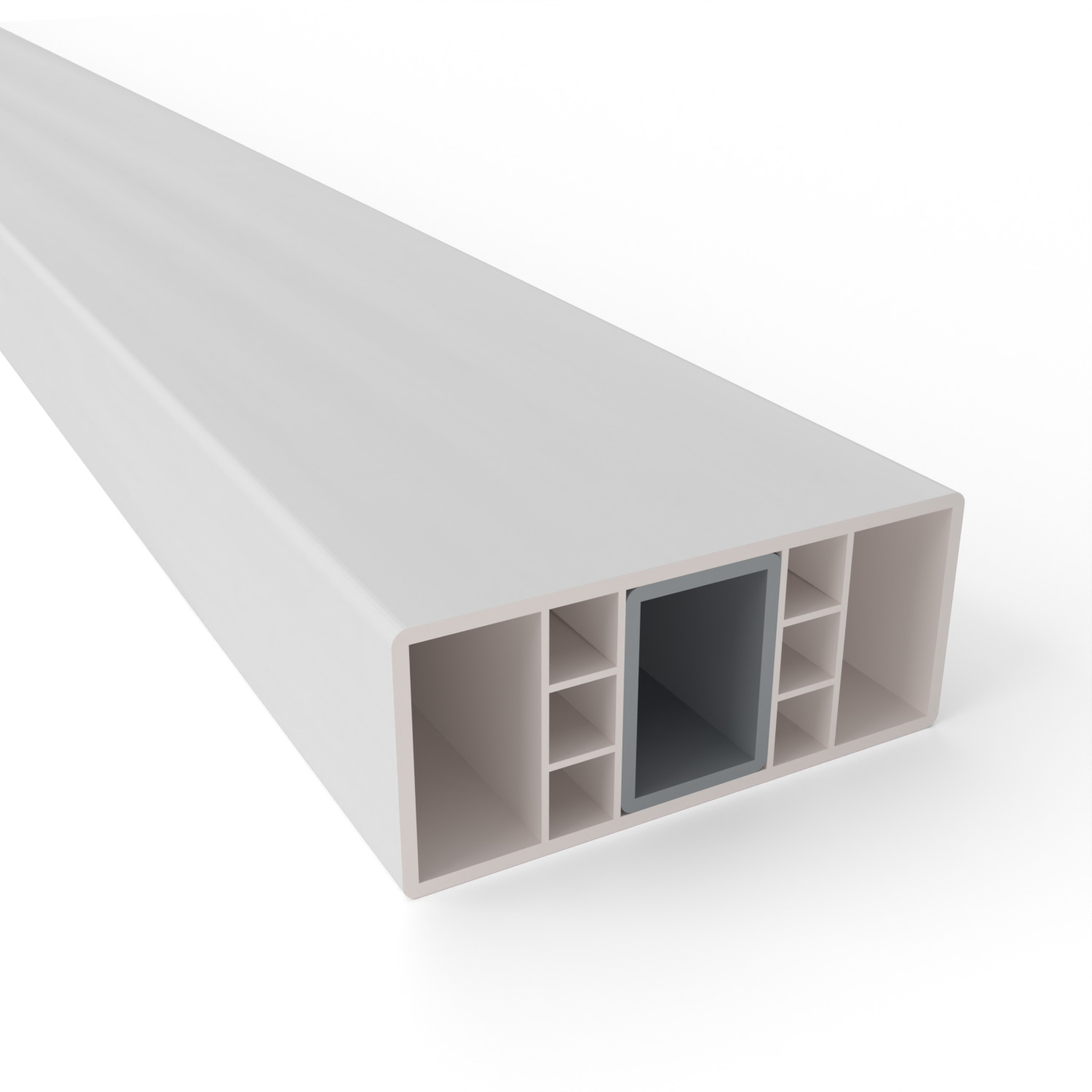 Sitzbank Banklatten Kunststoff PVC Weiß
