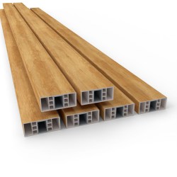 Sitzbank Banklatten Kunststoff PVC Holzoptik  Desert Oak Eiche hell