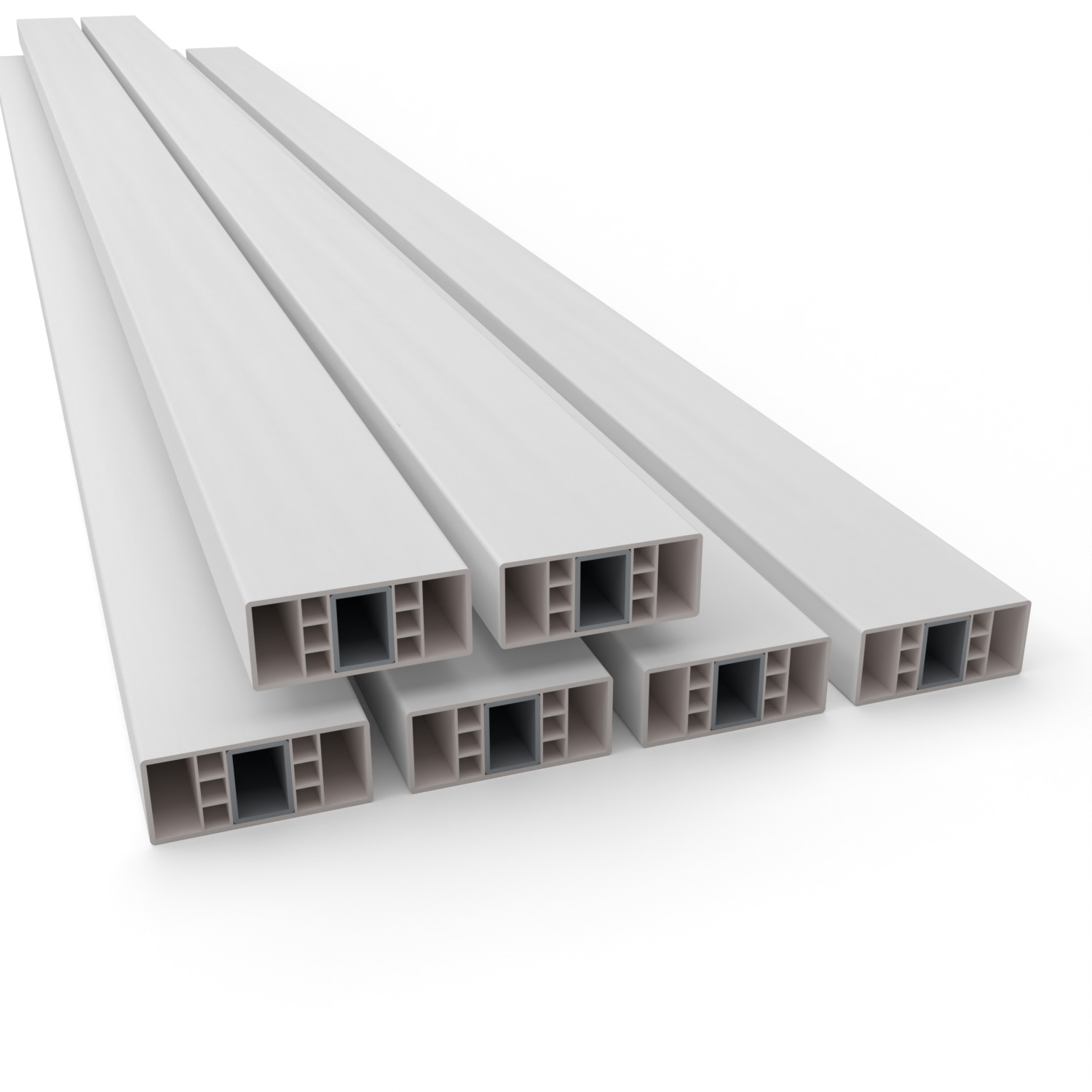 Sitzbank Banklatten Kunststoff PVC Weiß