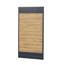 Sichtschutz Ecoline Kunststoff 90cm Rhombus Anthrazit/Desert Oak