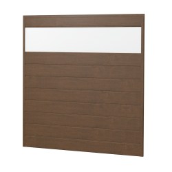 Sichtschutz Ecoline Kunststoff 180cm dicht Nussbaum