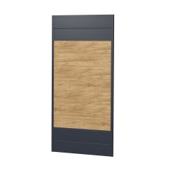 Sichtschutz Ecoline Kunststoff 90cm dicht Anthrazit-Desert Oak