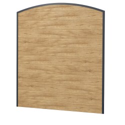 Sichtschutz Ecoline Kunststoff 180cm dicht Anthrazit-Desert Oak