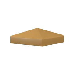 ECOline PVC Pfostenkappe 10x10 cm Braunbeige