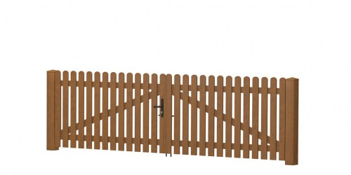 Gartentor_Gerade_PVC-Kunststoff_Bergkiefer