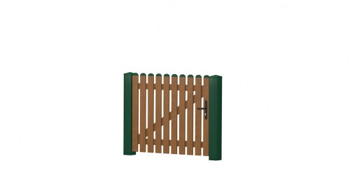 Gartenpforte_Gerade_PVC-Kunststoff_Goldenoak_Moosgruen