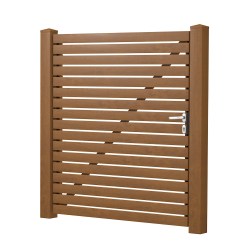 Querlattenzaunpforte Typ8 komplett Golden Oak