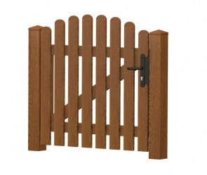 Gartenpforte Oberbogen PVC-Kunststoff Golden Oak