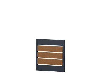 Querlattenzaun Typ 17M Kunststoff 100cm Anthrazit Golden Oak