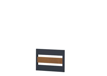 Querlattenzaun Typ 17M Kunststoff 100cm Anthrazit Golden Oak