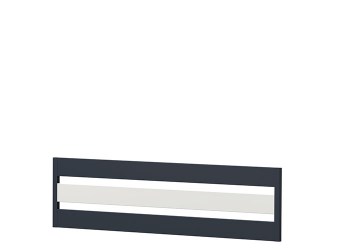 Querlattenzaun Typ 17XL Kunststoff 250cm Anthrazit Weiß